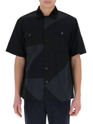 Sacai Panelled Short-sleeve Shirt