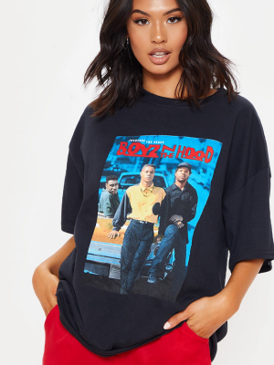 Black Boyz N The Hood Print Oversized T Shirt