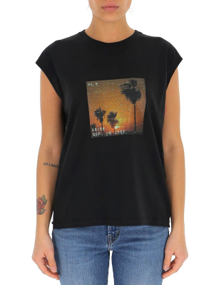 Saint Laurent Vhs Sunset Tank Top