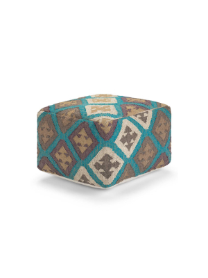 Alba Square Moroccan Inspired Pouf - Wyndenhall