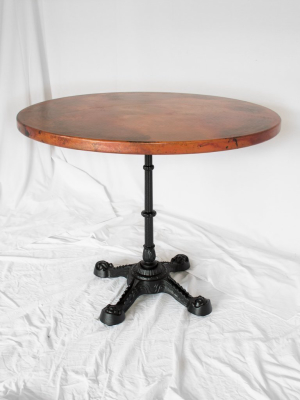 Ingram Round Copper Bistro Table - Large 36"