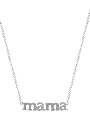 Mama Necklace - White Gold