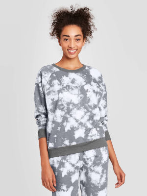 Women's Cloud Wash Graphic Sweatshirt - Gray