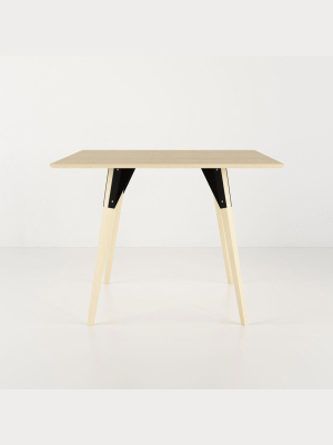 Clarke Small Square Dining Table - Maple