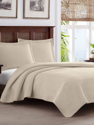 Dune Quilt & Sham Set Beige - Tommy Bahama