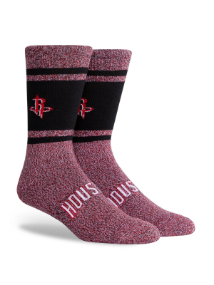 Nba Houston Rockets Varsity Crew Socks - L