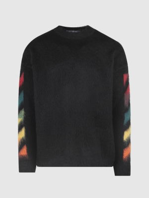 Off-white: Mohair Crewneck [black]