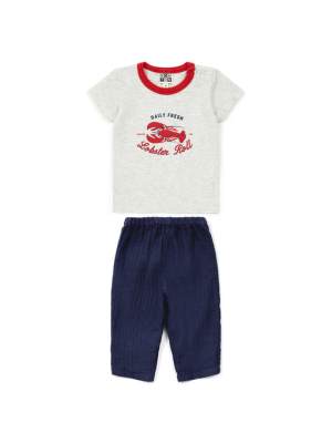 Bonton Lobster T-shirt Baby Set