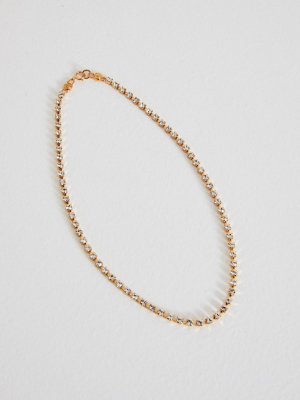 Crystal Choker Necklace In 18k Gold Vermeil