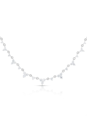 14kt White Gold Diamond Clara Necklace