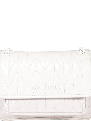 Miu Miu Matelassé Quilted Shoulder Bag