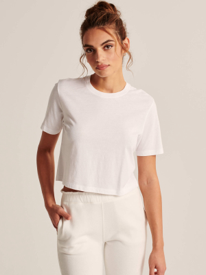 Short-sleeve Cropped Relaxed Tee