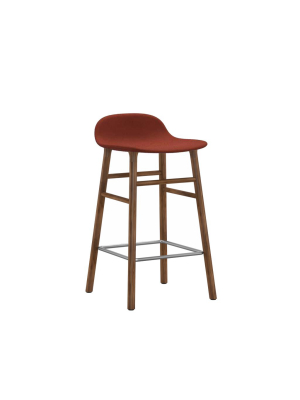 Form Bar + Counter Stool: Walnut Upholstered