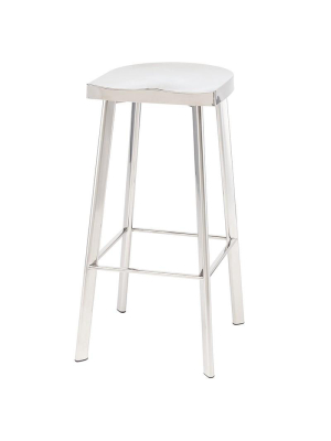 Nuevo Icon Bar Stool - Silver