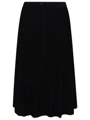 Michael Michael Kors Side Logo Panel Pleated Skirt