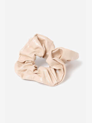 **cream Pu Scrunchie