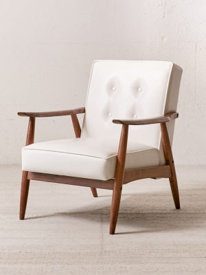 Joaquin Faux Leather Arm Chair