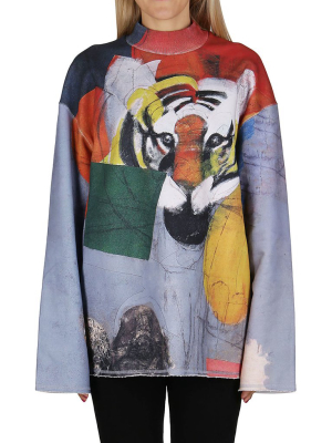 Kenzo Júlio Pomar Tiger Illustration Sweatshirt