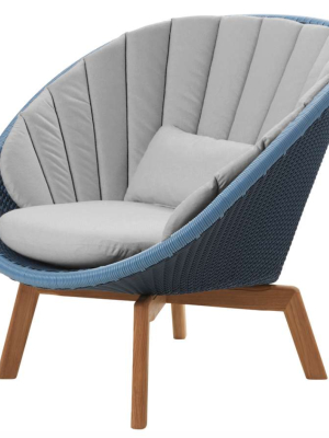 Peacock Lounge Chair, Teak Legs