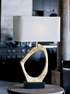 Manhattan Table Lamp In Gold Leaf