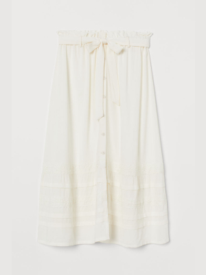 Lace-trimmed Skirt