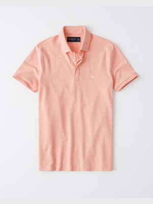 Concealed Placket Stretch Icon Polo