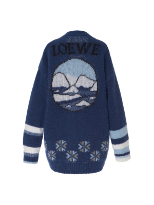 Oversized Bear-knit Mohair-blend Cardigan