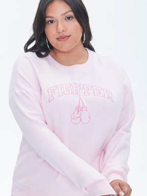 Plus Size Stand Up To Cancer Fighter Pullover