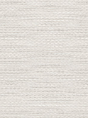 Toweling Faux Linen Wallpaper In Winter Fog From The Living With Art Collection By Seabrook Wallcoverings