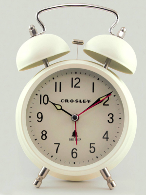 Twin Bell Alarm Clock Cream - Crosley