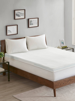 Full 3 Zone 3" Memory Foam Mattress Topper White