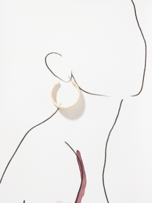 Raffia Hoop Earrings