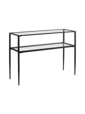 Ashton Console Table Matte Black - Crosley