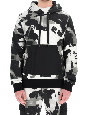 Dolce & Gabbana Camouflage Print Hoodie