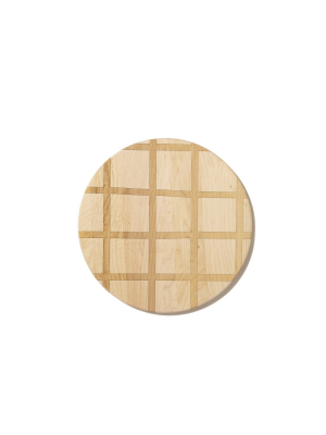 Walnut And Maple Grid Pattern Cutting Board