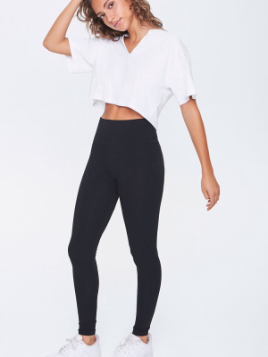 Basic Organic Cotton-blend Leggings