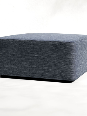 Kline Midnight Square Outdoor Upholstered Ottoman