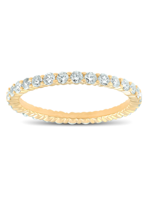 Pompeii3 1ct Diamond Eternity Ring 14k Yellow Gold