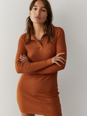 Iets Frans... Ribbed Polo Mini Dress