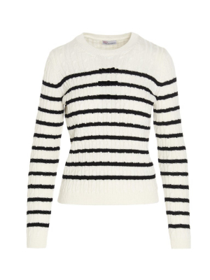 Redvalentino Striped Knit Sweater