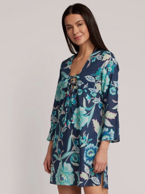 Tropical Floral Tunic Dress