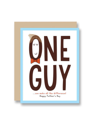 One Guy Father's Day Card