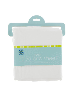 Kickee Pants Solid Fitted Crib Sheets - Natural