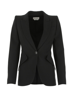 Alexander Mcqueen Single-breasted Fitted Blazer