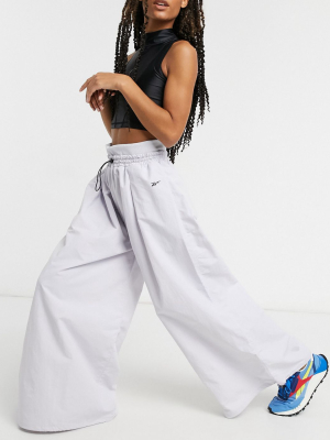 Reebok Training Wide Leg Sweatpants In White