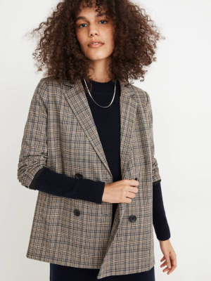 Caldwell Double-breasted Blazer In Miltmore Plaid