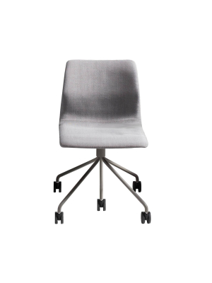 Ral Side Chair: Swivel 5 Leg Base With Castors