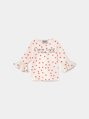 Bobo Choses Dots Ruffle Swim Top