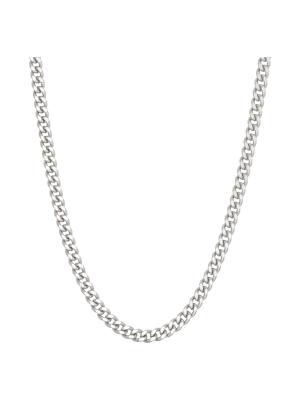 Tiara Sterling Silver Gourmette Chain Necklace