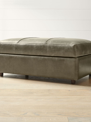 Barrett Leather Storage Ottoman